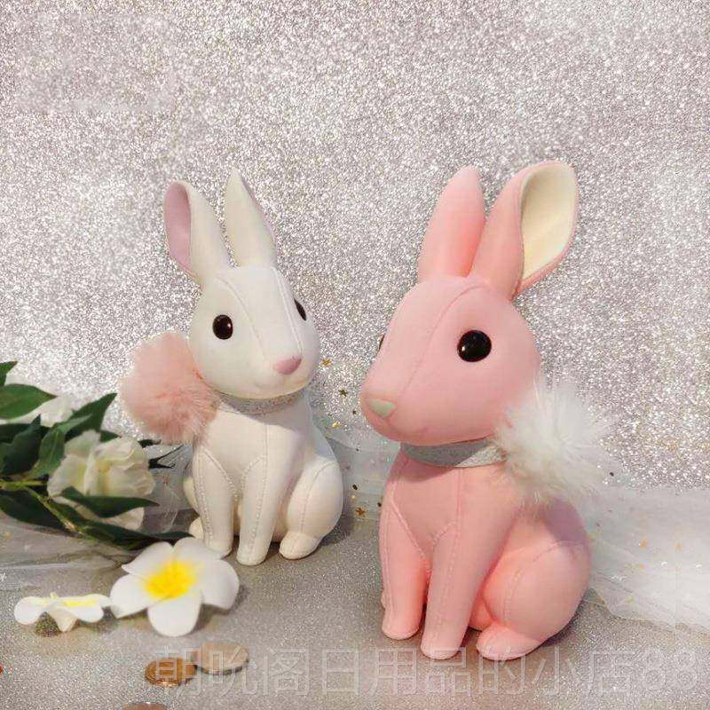 高档semk正品小兔子存钱罐钱箱 仔创意艺品公摆件防摔 工童生日礼,淘宝优惠券,粉丝福利购,淘宝优惠卷