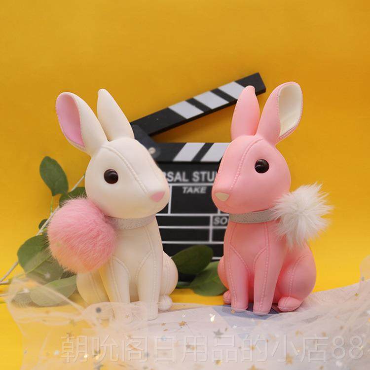 高档semk正品小兔子存钱罐钱箱 仔创意艺品公摆件防摔 工童生日礼,淘宝优惠券,粉丝福利购,淘宝优惠卷