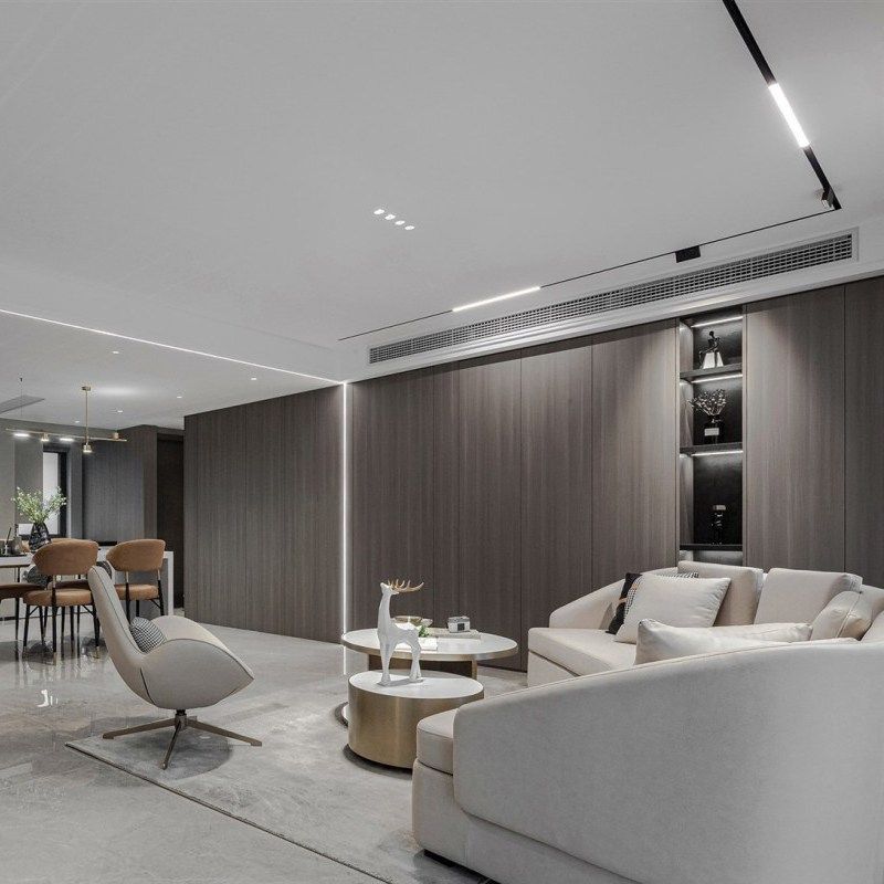 磁吸轨道灯套装LED无边框嵌入式射灯泛光线条饭厅客厅卧室无主灯,淘宝优惠券,粉丝福利购,淘宝优惠卷