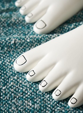 HERMOSO 花靴子 Foot黑笔线陶瓷花瓶摆件客厅插花玄关酒柜装饰品