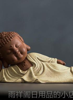 正品来精品陶瓷卧佛如睡居佛像佛祖佛释迦摩尼阿弥陀佛家装饰紫砂