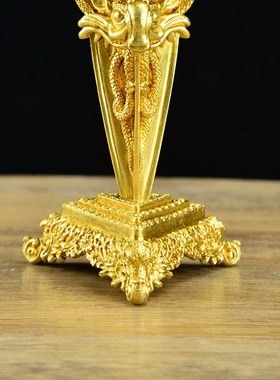 合金大鹏鸟护法橛西藏摆件密宗尼泊尔法器带底座