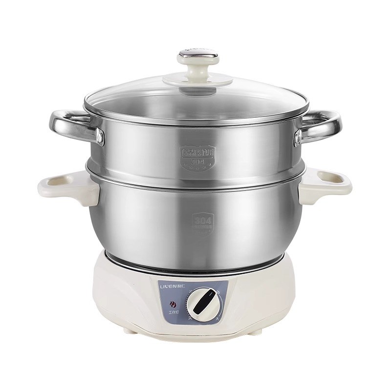 利仁宿舍锅学生锅电煮锅多功能小功率分体式电热锅火锅小电锅1人 - 图3