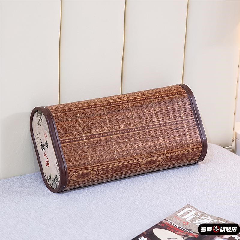 保健竹枕头护颈椎助睡眠夏季专用单个竹子凉枕空心透气木枕麻将枕 - 图2