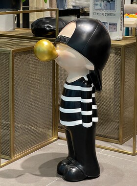 创意吹泡泡大型落地摆件客厅玄关餐厅商场橱窗摆设电视柜装饰品