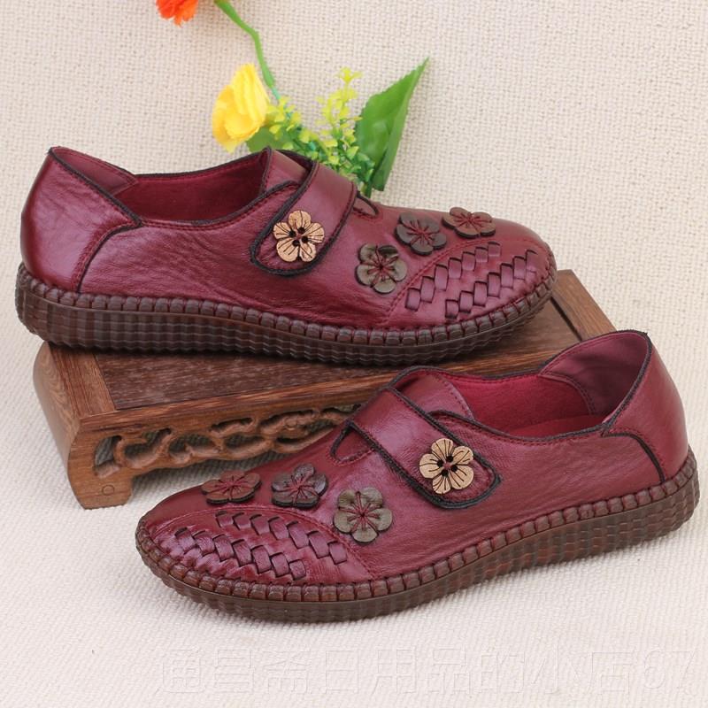 High-end old Beijing shoes Beijing cloth shoes women's tendon sole non-slip mother's shoes soft 2 soles suitable women's shoes 204 new comfortable style spring single