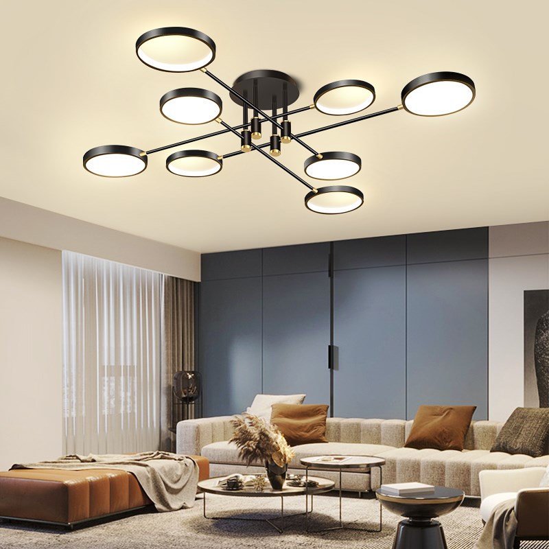 现代简约大气客厅大灯主卧室吊灯具大全餐厅吸顶家用全屋套餐组合 - 图0