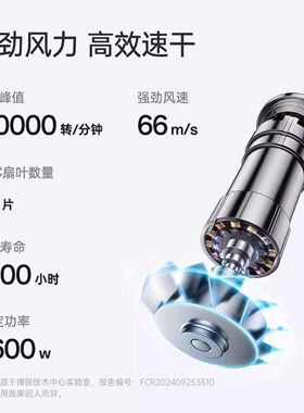 博锐负离子恒温速干大功率吹风机