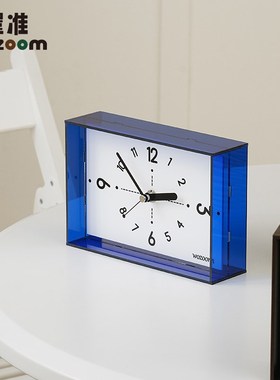 WOZOOM屋准艺术创意客厅桌面时钟摆件复古家居摆台式座钟表装饰品