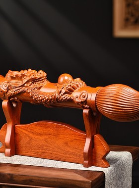 花梨木雕文昌笔摆件实木金榜题名升学家用开业送礼客厅办公装饰品