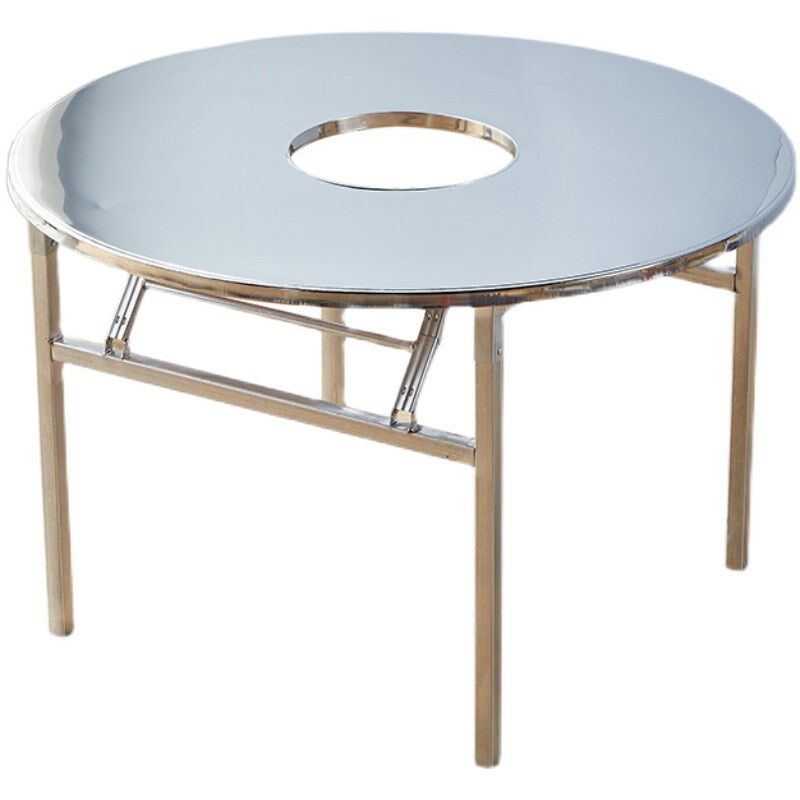 不锈钢折叠烤肉桌商用摆摊电磁炉一体火锅桌卡磁炉烙锅圆桌打边炉,淘宝优惠券,粉丝福利购,淘宝优惠卷