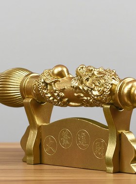 文昌笔木雕摆件大笔进财家居店铺装饰实木工艺品店铺开业送礼品