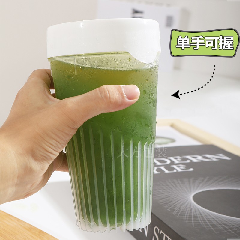 2021新款500mlpp食用材质耐高温大口径饮料瓶 奶茶杯 加厚打包瓶 - 图0