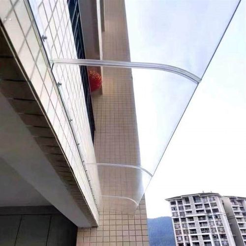 隐形雨棚阳台遮雨挡板窗户遮雨家用充电桩防雨罩子无支架静音雨蓬 - 图0