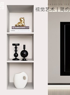 高级感艺术异形装饰品摆件创意客厅陶瓷花瓶酒书柜子抽象家居摆设