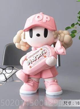 高档潮装玩女孩大型摆件家居厅饰品客电视柜卧室软品女生日乔迁饰