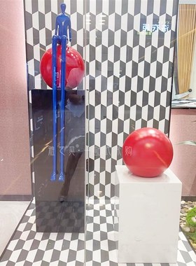 抽象长腿人物雕塑落地台摆件电视柜酒店大堂玄关商铺售楼处装饰品