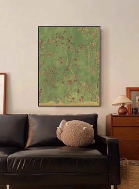 法式复古客厅装饰画高级感中古风艺术沙发挂画玄关卧室床头柜壁画