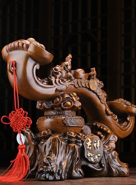 如意聚宝盆摆件客厅招财中式工艺品家居摆设电视柜酒柜创意装饰品