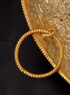 藏传尼泊尔紫铜镀银镀金朵玛曼扎15厘米五方佛曼扎供养上师三宝