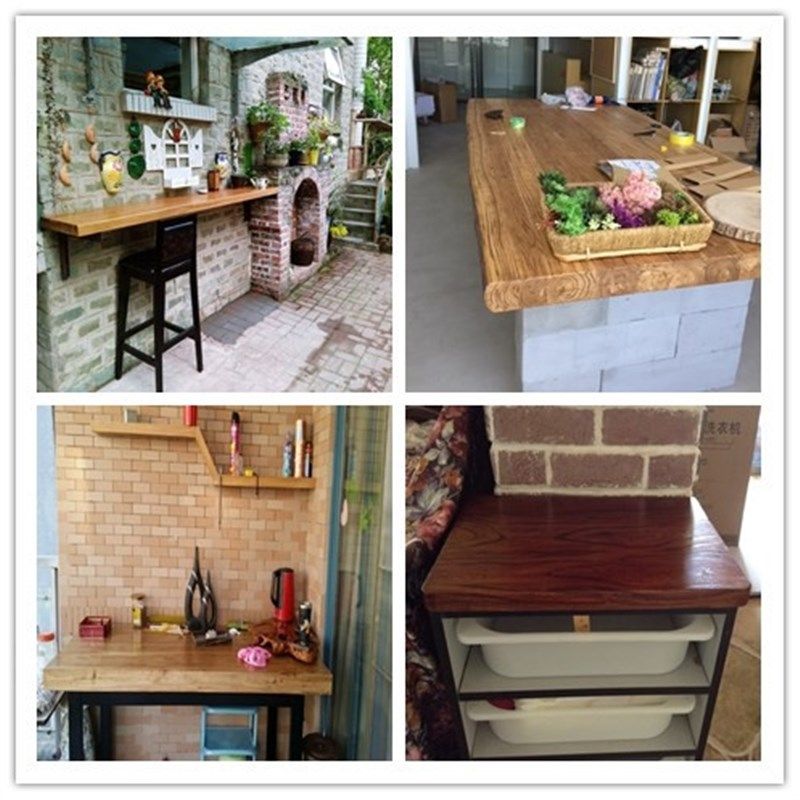 老榆木板材吧台板定制 实木桌面板工作台面板餐桌办公桌定制大板,淘宝优惠券,粉丝福利购,淘宝优惠卷