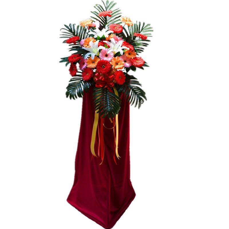 店铺开业花篮假花仿真塑料三脚架摆花门口装饰花乔迁庆典商务用花,淘宝优惠券,粉丝福利购,淘宝优惠卷