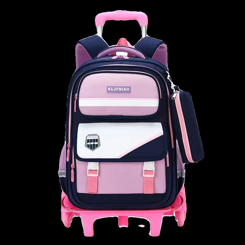 拉杆书包小学生一二三到六年级男女孩大容量拖拉爬楼儿童减负背包,淘宝优惠券,粉丝福利购,淘宝优惠卷