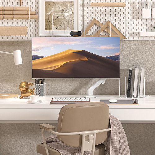 松能电脑显示器支架机械臂桌面台式万向旋转伸缩底座屏幕免打孔T6 - 图2