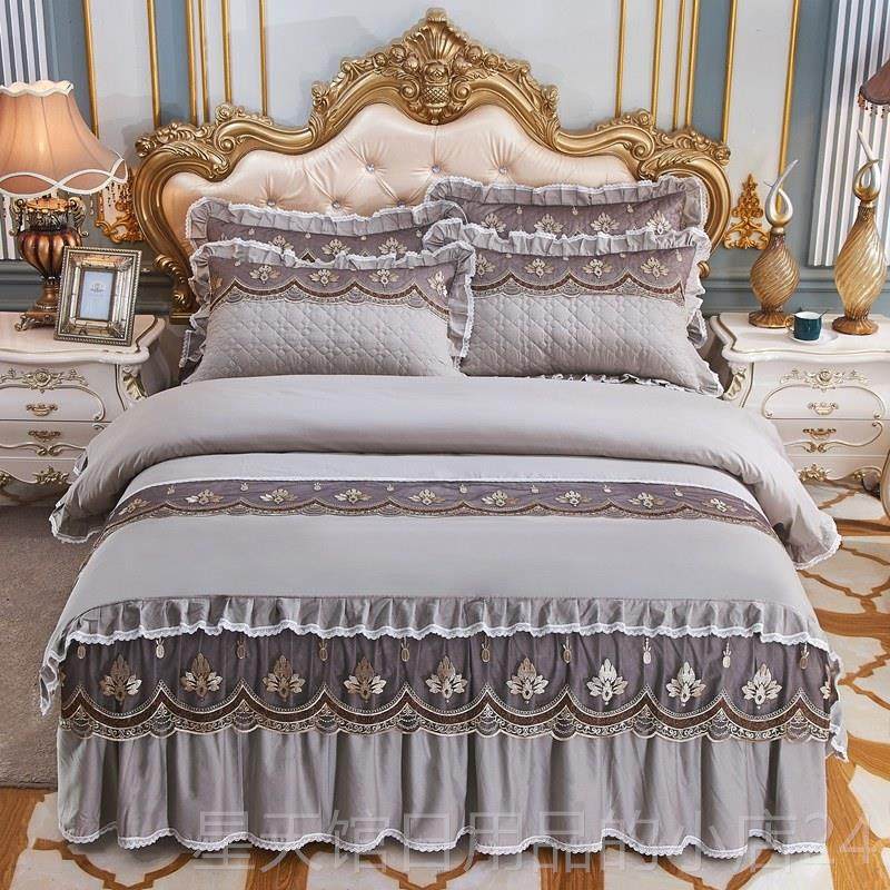 正品纯棉加厚被套件套床裙款夹棉1.8蕾公主风丝双人2四罩.0床床单,淘宝优惠券,粉丝福利购,淘宝优惠卷