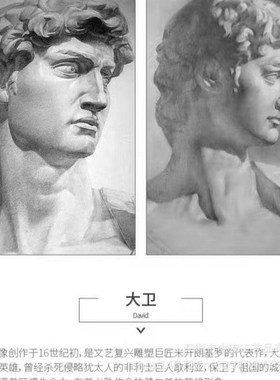 小型石膏像树脂小迷你人物模型摆件美术教具绘画素描头像人像雕塑