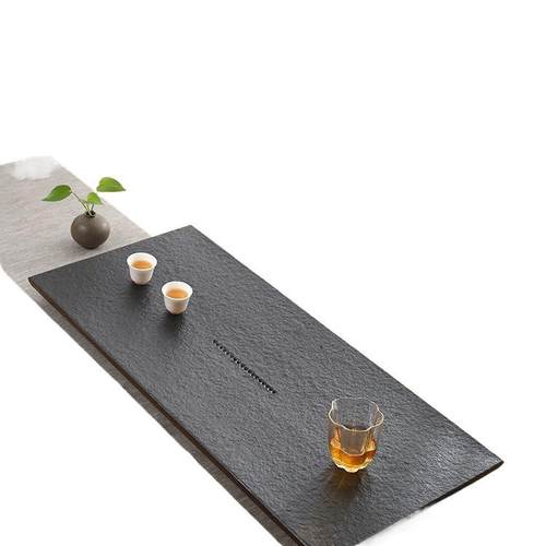 天然金F9856H9S石茶盘整块乌家用茶办公火烧石材托盘202新款海5带 - 图3