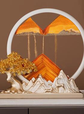 玄关电视CRCH0130酒柜装流饰福禄金代山品摆件现轻奢福禄金山沙画