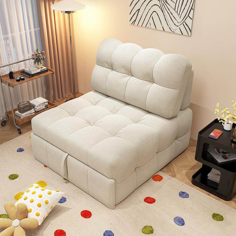 新OHW折款网红奶油单人沙发可叠两用豆腐方块床泡芙风懒人伸缩抽,淘宝优惠券,粉丝福利购,淘宝优惠卷