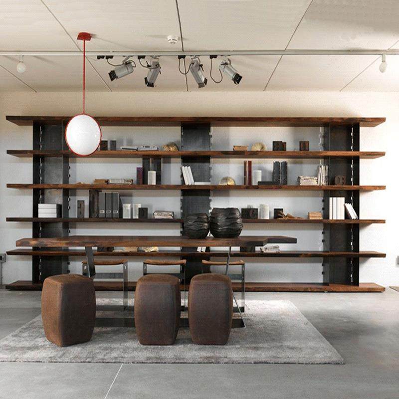 美复式NOMloft工风书柜古铁艺物架落地储置物架展示架办公室业实,淘宝优惠券,粉丝福利购,淘宝优惠卷