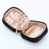 Authentic black lace portable fabric square jewelry box ring and earring storage bag mini jewelry box travel jewelry