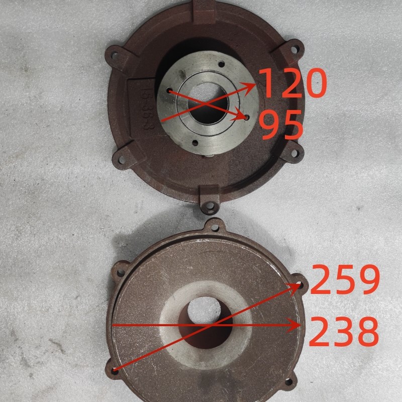 QY油浸式上海人民3千瓦-2寸15-36-3泵头上盖下盖泵体导叶叶轮泵壳 - 图0