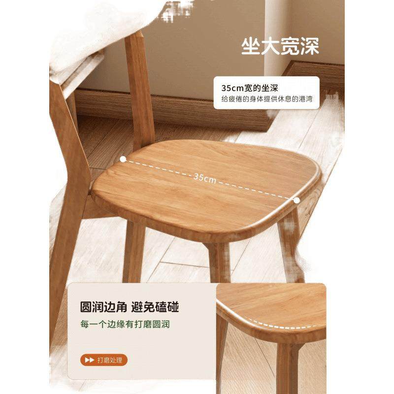凳实木椅厅子餐椅家用餐桌椅椅商用简约靠背木KSO头复古意式餐子,淘宝优惠券,粉丝福利购,淘宝优惠卷