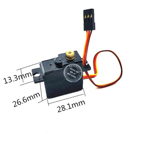 SG1604升级金属齿轮舵机改装遥控车配件UD1601无刷三线转向伺服器 - 图1