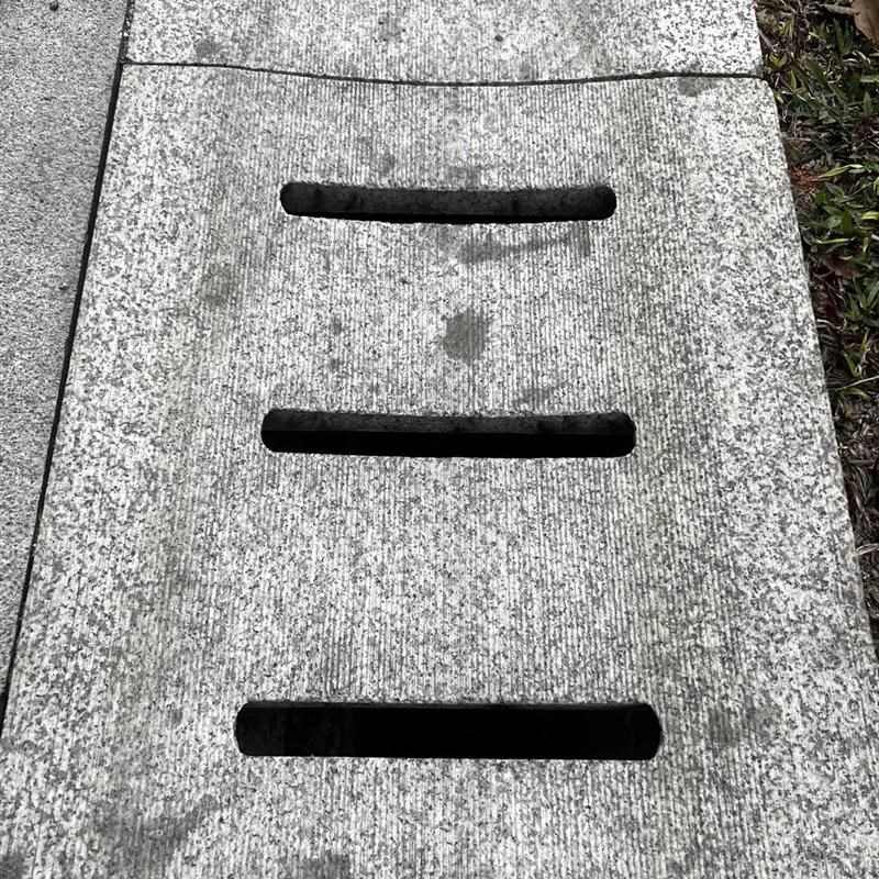 花岗岩排水沟盖板大理石水篦子芝麻白灰黑井盖下水道地沟地漏盖板 - 图3