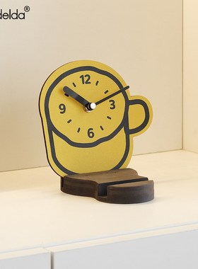 Mandelda入户玄关钟表摆放式时钟摆件家居客厅桌面创意支架装饰品