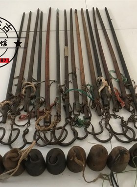 老式怀旧物件老杆子称大木杆称老秤砣古董收藏杂项民俗老物件摆件