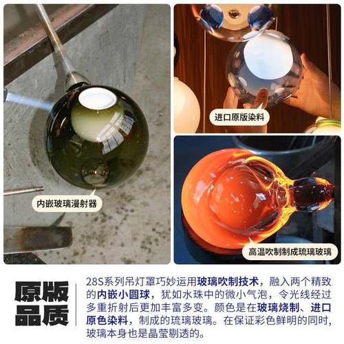 Bocci2旋转复式楼梯简灯玻璃客厅餐厅长别墅挑空8Lof吊t91927设计 - 图2