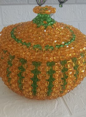 DIY创意串珠仿水晶糖果盒工艺品喜庆结婚礼品盒饰品成品