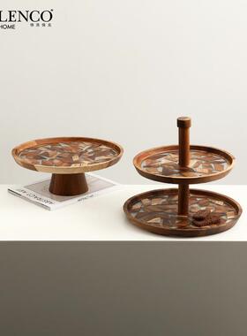 装现代原木风创意食光碎片树脂盘样桌板间民FC-CJ250宿茶几餐吧台