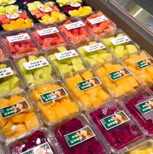 加厚一斤装水果盒一次性水果包装盒500M果蔬打包盒塑料西瓜盒子 - 图3