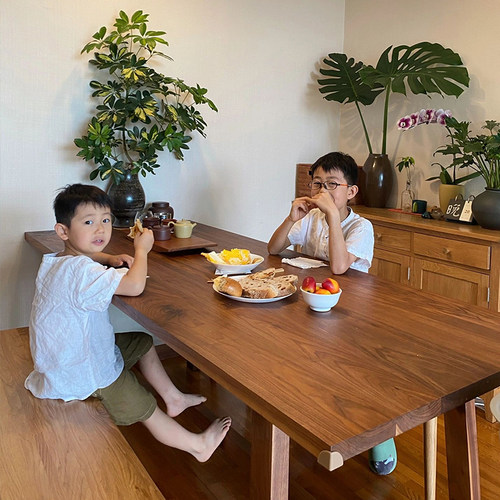 北美黑胡桃木板桌板桌面板原木板材实木床餐桌柜子家具实木板定制 - 图2