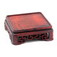 Red sandalwood square base ornaments wooden base strange jade stone antique purple sand pot jade seal solid wood base wooden holder