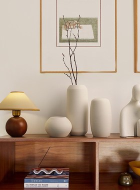 贝汉美中古诧寂风摆件客厅酒柜高级感花瓶桌面艺术家居软装饰品