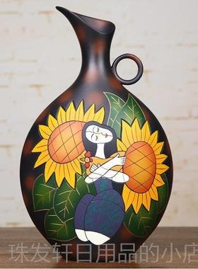 高档国风特色客厅瓶花摆饰件电视柜酒柜装玄关乔新居入宅礼品送迁