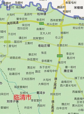 2024新款聊城市地图贴图办公室挂图高清防水墙壁贴超大装饰画定制